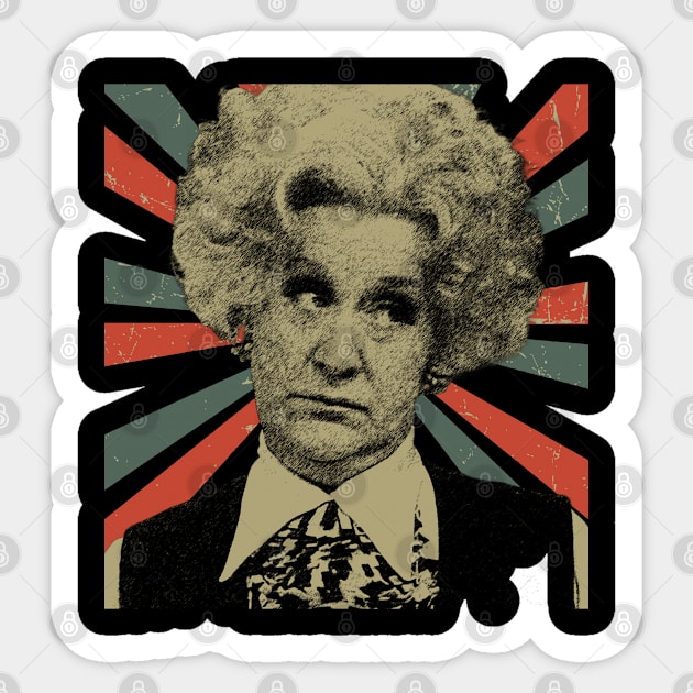 Mrs Slocombe 2 || Vintage Art Design || Exclusive Art Sticker by Setipixel